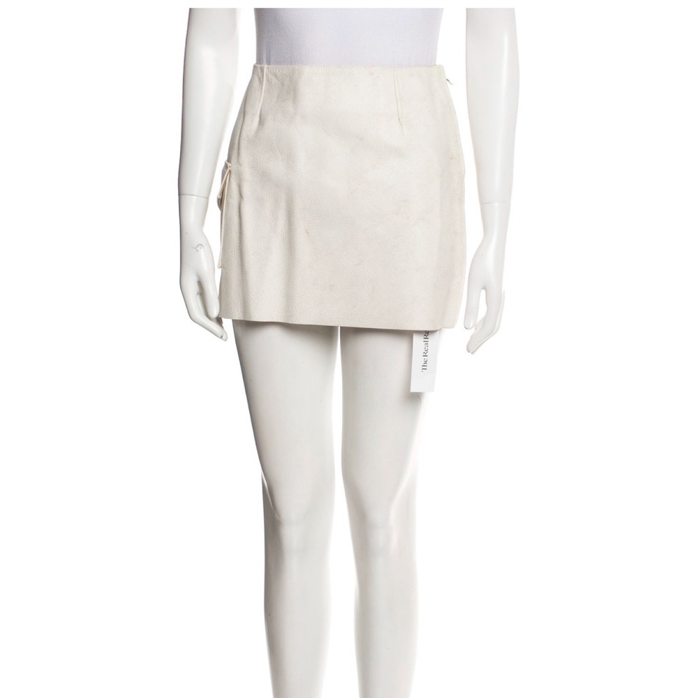 Acne Studios leather mini skirt with tags